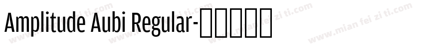 Amplitude Aubi Regular字体转换